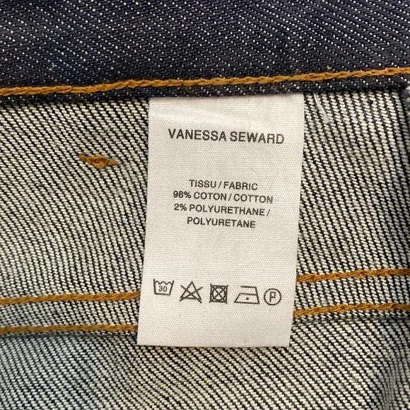 Vanessa Seward Victoire Dark Wash Jeans, Size 38/6 - Picture 17 of 17